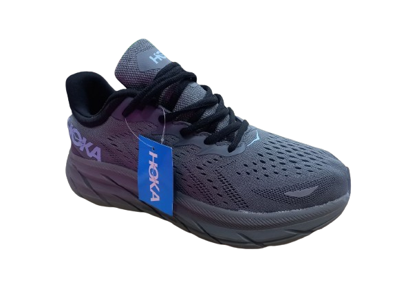 کتونی هوکا کلیفتون ۸ خاکستری نمای روبرو