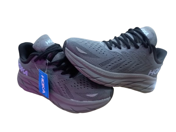 کتونی هوکا کلیفتون ۸ خاکستری نمای کلی