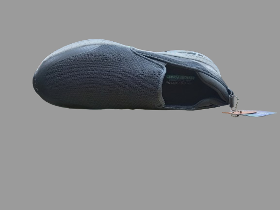 کفش اسکیچرز طوسی بدون بند نمای بالا