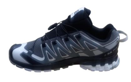 کتونی سالامون ایکس پرو طوسی نمای کناری داخلی