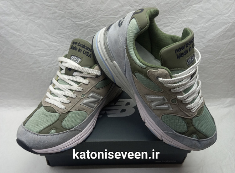 نمای کلی: کتونی نیو بالانس ۹۹۰ بژ نمای کلی