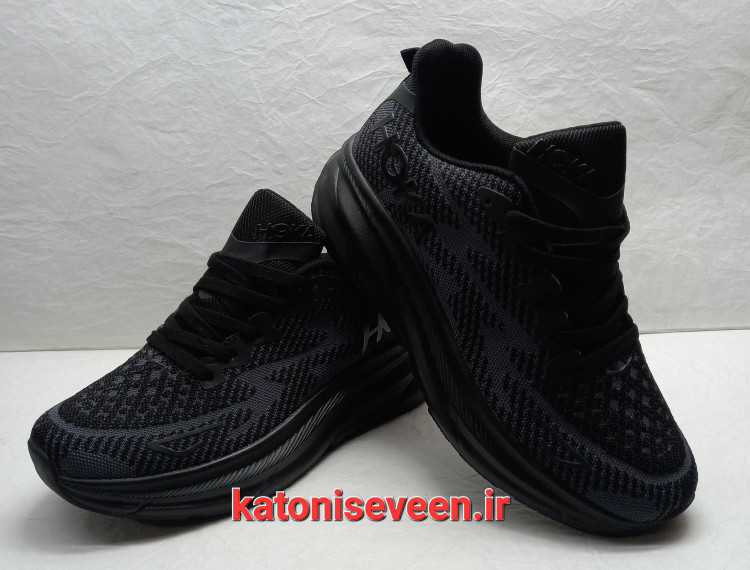 کتونی هوکا کلیفتون ۹ مشکی اصلی وارداتی ویتنامی نمای کلی