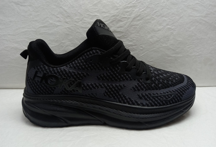 کتونی هوکا کلیفتون ۹ مشکی نمای کناری بیرونی سایز ۴۰ تا ۴۵