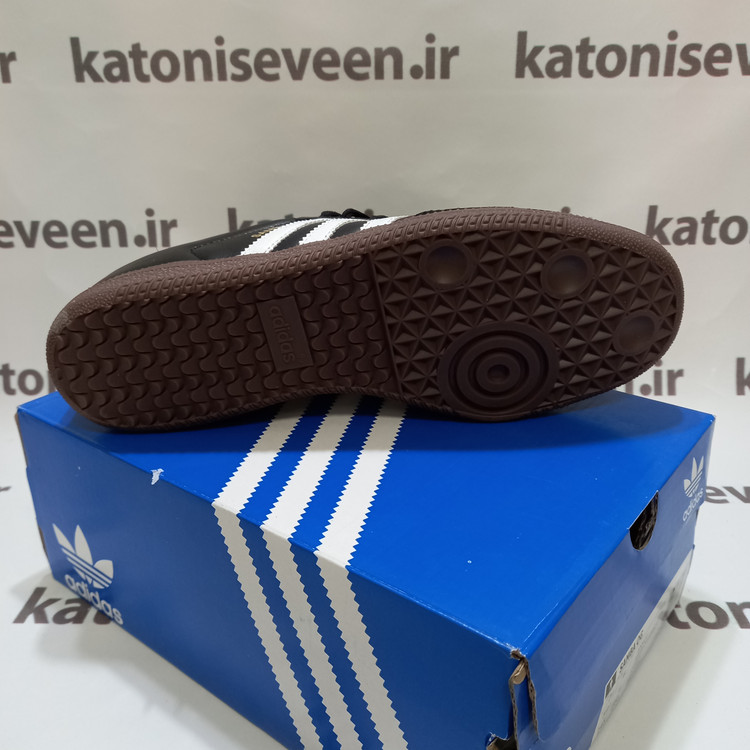 کتونی آدیداس سامبا مشکی سفید نمای زیره