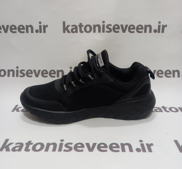 کتونی اسکیچرز راحتی بندار مشکی نمای داخلی