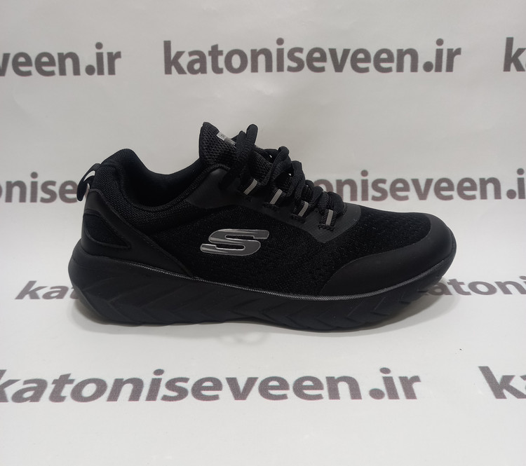 کتونی اسکیچرز راحتی بندار مشکی نمای بیرونی