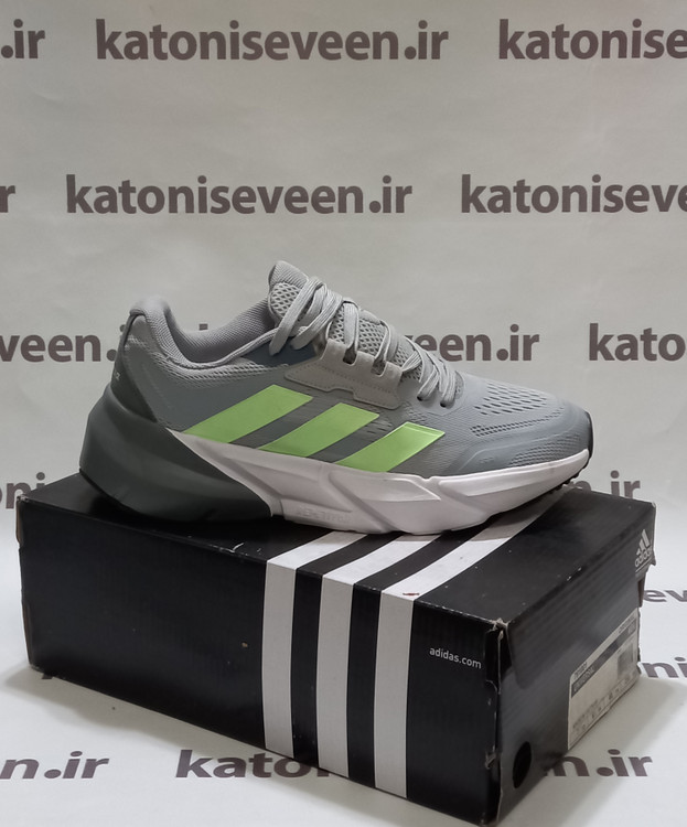 کتونی آدیداس آدی استار طوسی سبز نمای بیرونی