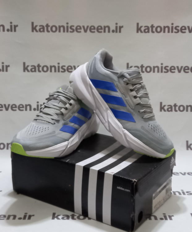 کتونی آدیداس آدی استار طوسی آبی نمای کلی