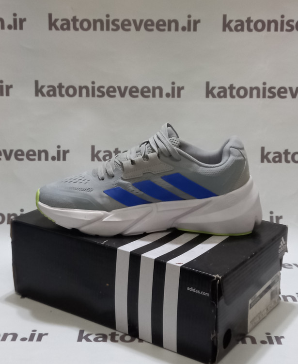 کتونی آدیداس آدی استار طوسی آبی نمای داخلی