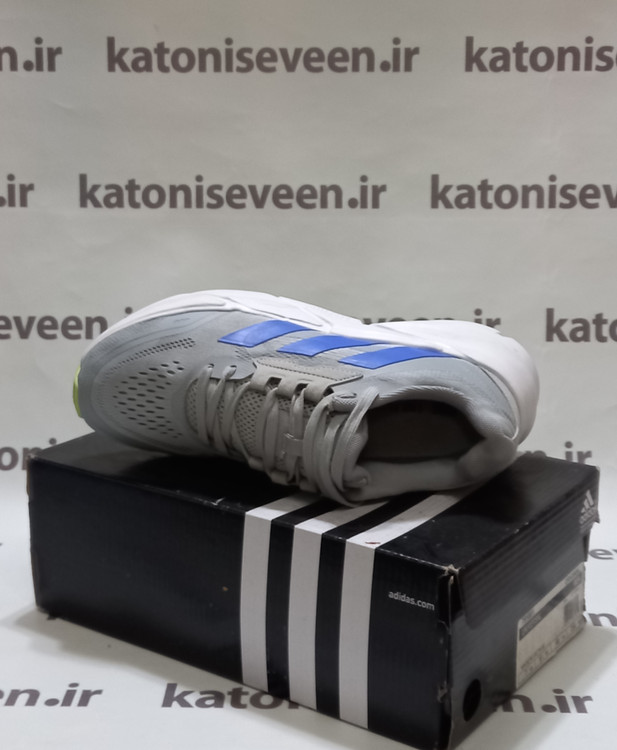 کتونی آدیداس آدی استار طوسی آبی نمای بالا
