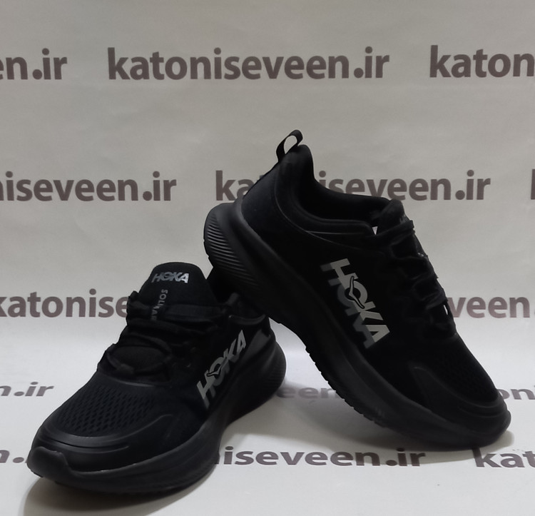 کتونی هوکا سولیمار مشکی نمای کلی