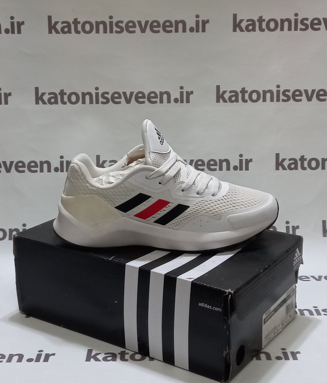 کتونی آدیداس اکومنت سفید نمای بیرونی