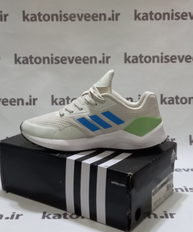 کتونی آدیداس اکومنت سفید شیری نمای داخلی