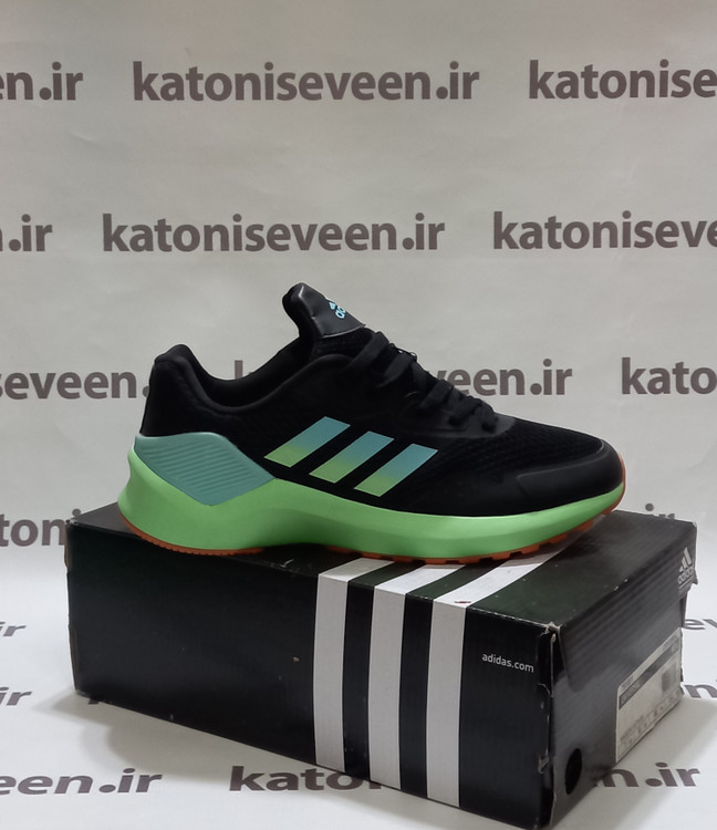کتونی آدیداس اکومنت مشکی نمای بیرونی