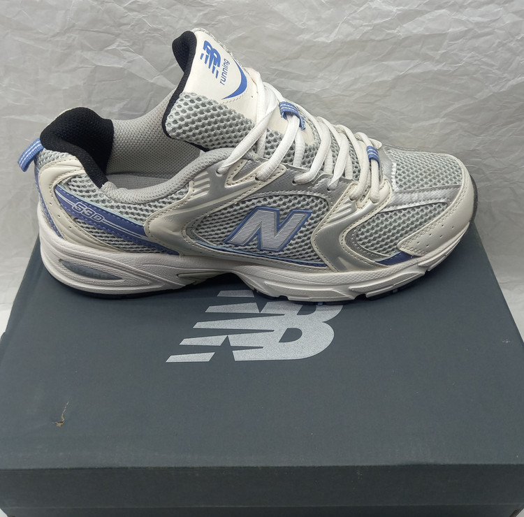 کتونی نیوبالانس ۵۳۰ سفید آبی وارداتی ویتنامی